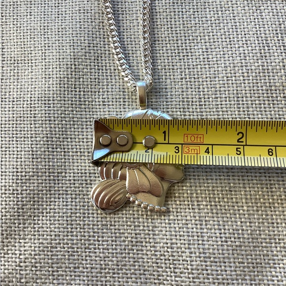 Large Girl Pendant sterling silver 12 grams Gypsy Charm jewelry gift box - Picture 6 of 12